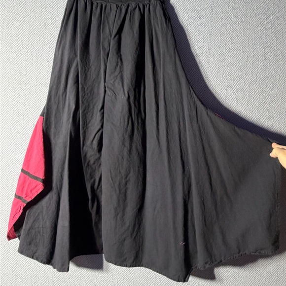 Boho orange pink black Wide Leg Pants - Picture 4 of 6